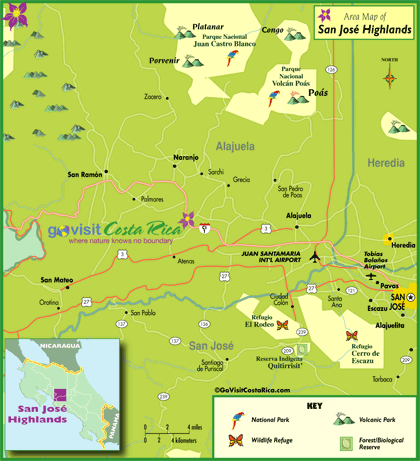 San Jose Highlands Map