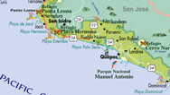 Mapa de Puntarenas Norte