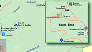 Mapa de Monteverde y Santa Elena