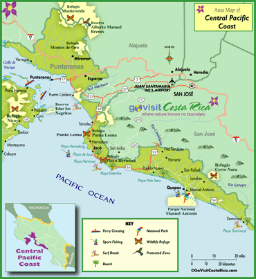 tarcoles costa rica map Tarcoles Costa Rica City Guide Go Visit Costa Rica tarcoles costa rica map